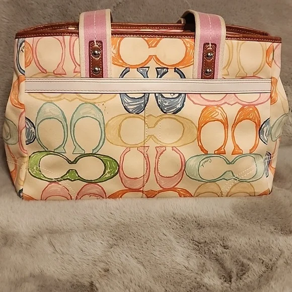 Multicolor Coach Scribble Tote - Picture 3 of 10